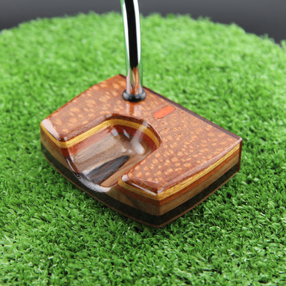 One of a Kind Leopardwood Walnut and Wenge exotic wood putter