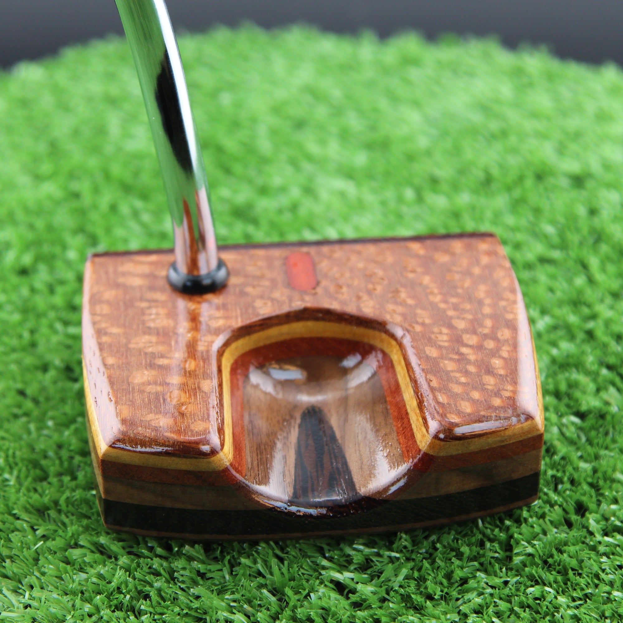 One of a Kind Leopardwood Walnut and Wenge exotic wood putter