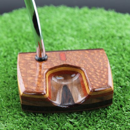One of a Kind Leopardwood Walnut and Wenge exotic wood putter
