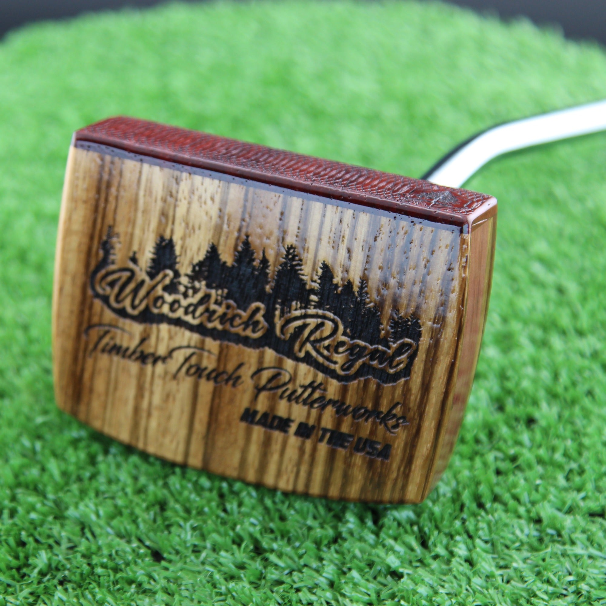 One of a Kind Leopardwood Zebrawood and Cedar exotic wood putter