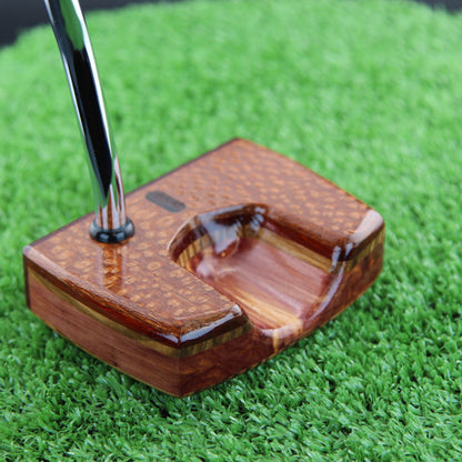 One of a Kind Leopardwood Zebrawood and Cedar exotic wood putter