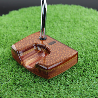 One of a Kind Leopardwood Zebrawood and Cedar exotic wood putter