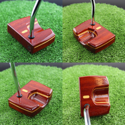 One of a Kind Padauk Walnut and Canarywood exotic wood putter