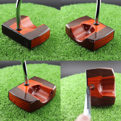 Padauk and Wenge wood inlay center shaft zero torque Woodrich style putter