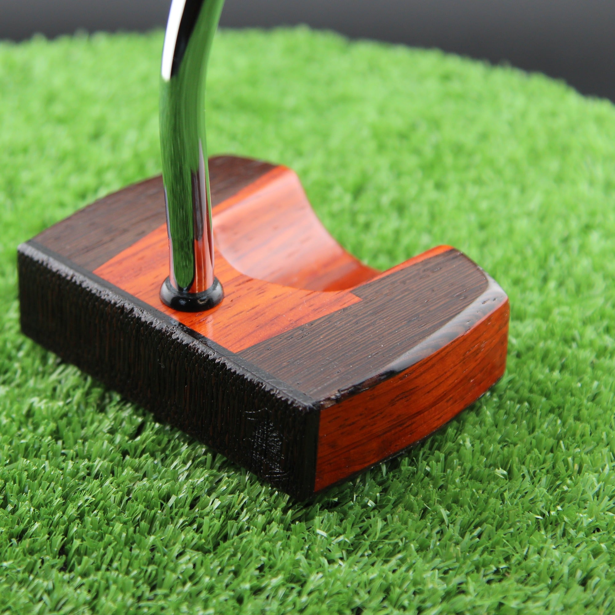 Padauk and Wenge wood inlay center shaft zero torque Woodrich style putter