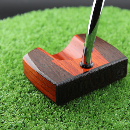 Padauk and Wenge wood inlay center shaft zero torque Woodrich style putter