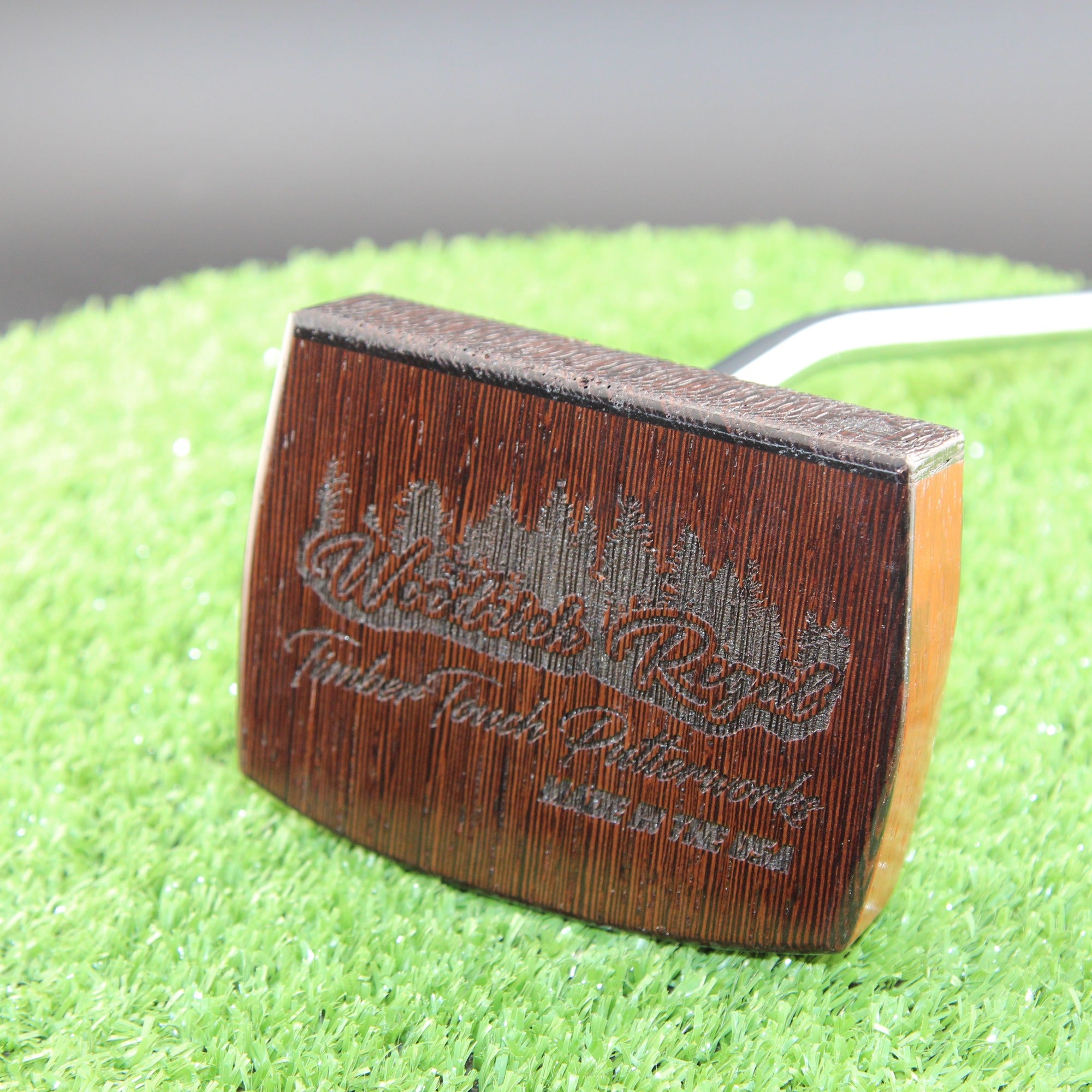 Padauk and Wenge wood inlay center shaft zero torque Woodrich style putter