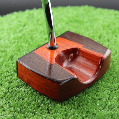 Padauk and Wenge wood inlay center shaft zero torque Woodrich style putter