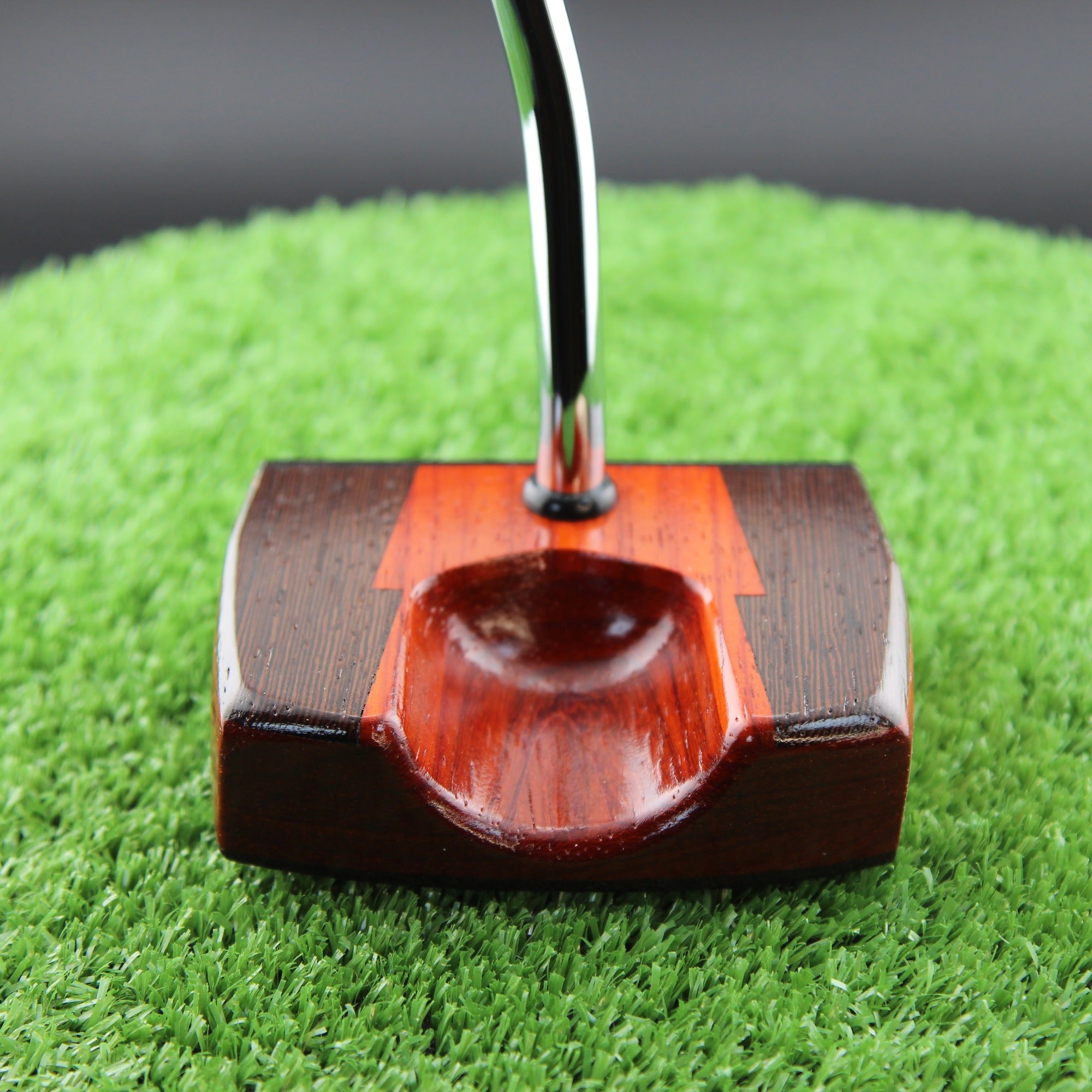 Padauk and Wenge wood inlay center shaft zero torque Woodrich style putter