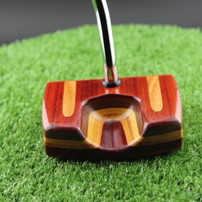 Padauk and Canarywood center shaft zero torque Woodrich style putter