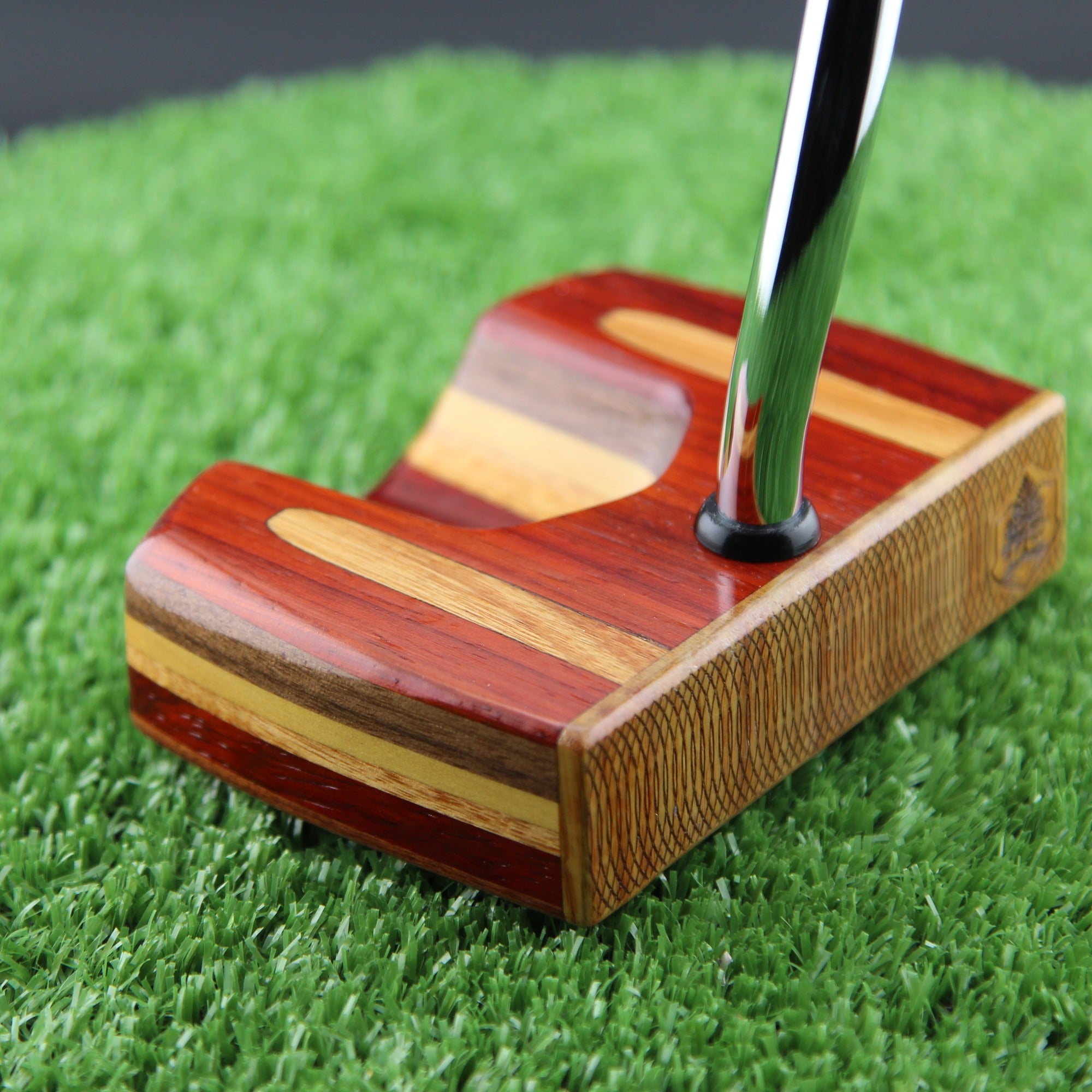 Padauk and Canarywood center shaft zero torque Woodrich style putter