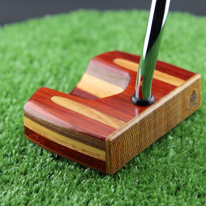 Padauk and Canarywood center shaft zero torque Woodrich style putter