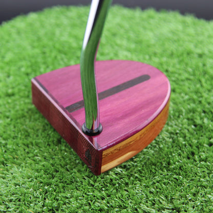 Purpleheart with Cedar and others Woodford putter TimberTouch Putterworks