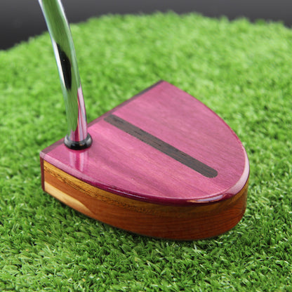 Purpleheart with Cedar and others Woodford putter TimberTouch Putterworks