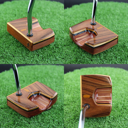 Beautiful Rosewood Canarywood and Cedar wood putter