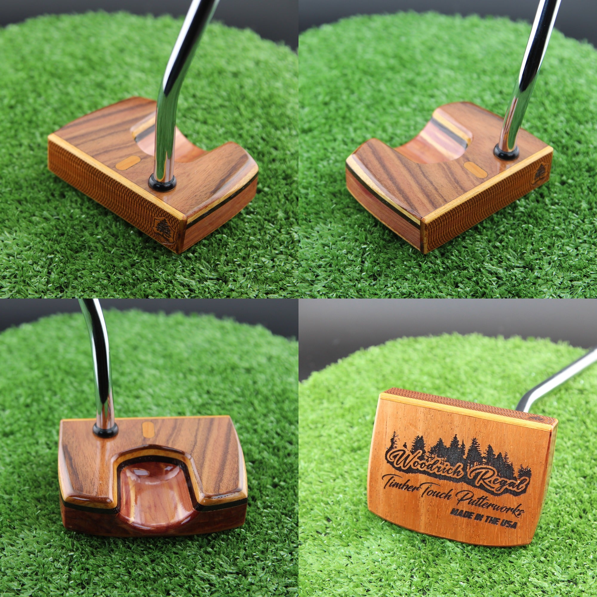 Rosewood Cedar and mahogany one of kind putter
