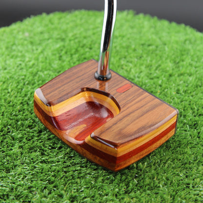 Rosewood and Padauk Brass Face Woodrich Regal Putter - Prototype