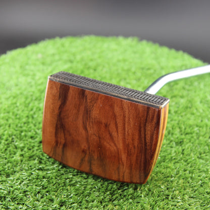 Rosewood and Padauk Brass Face Woodrich Regal Putter - Prototype