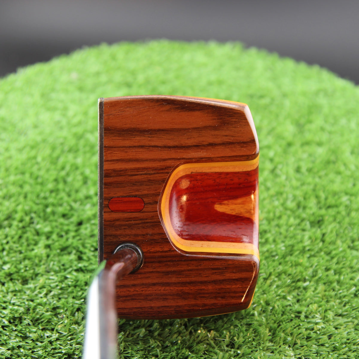 Rosewood and Padauk Brass Face Woodrich Regal Putter - Prototype
