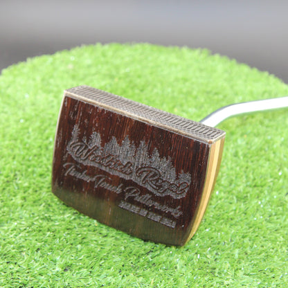 Rosewood and Walnut Aluminum Face Woodrich Regal Putter - Prototype