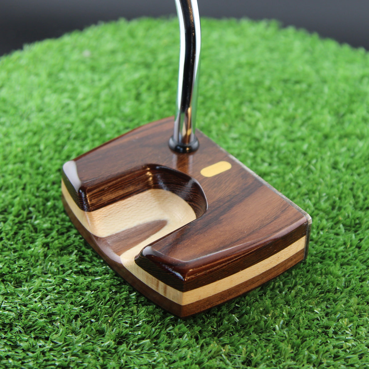 Rosewood and Walnut Aluminum Face Woodrich Regal Putter - Prototype