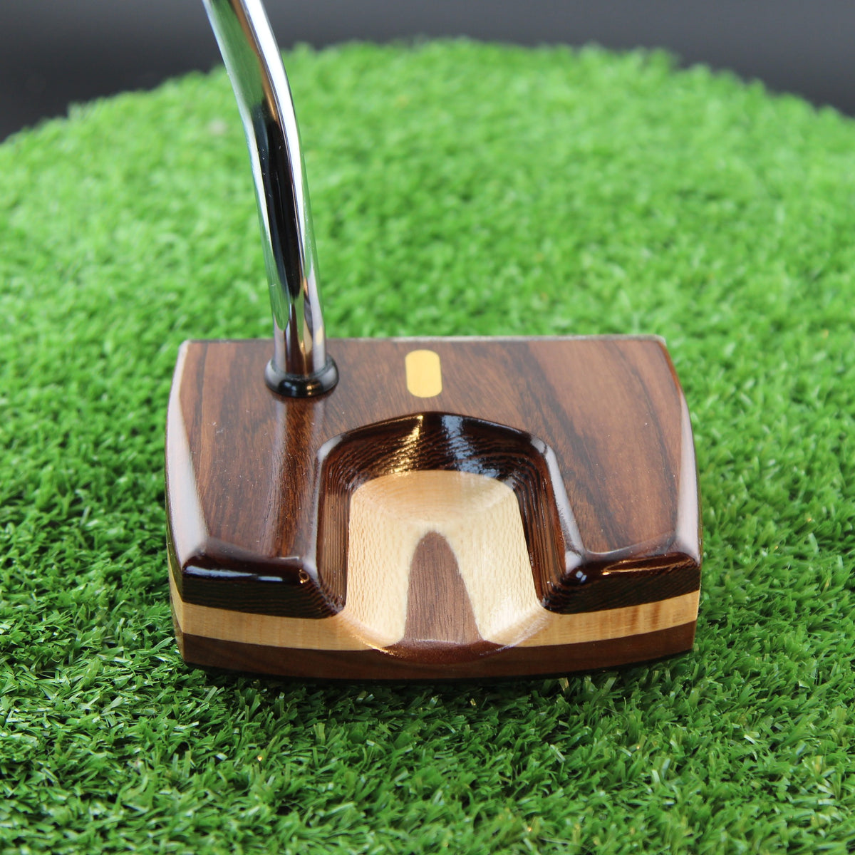 Rosewood and Walnut Aluminum Face Woodrich Regal Putter - Prototype