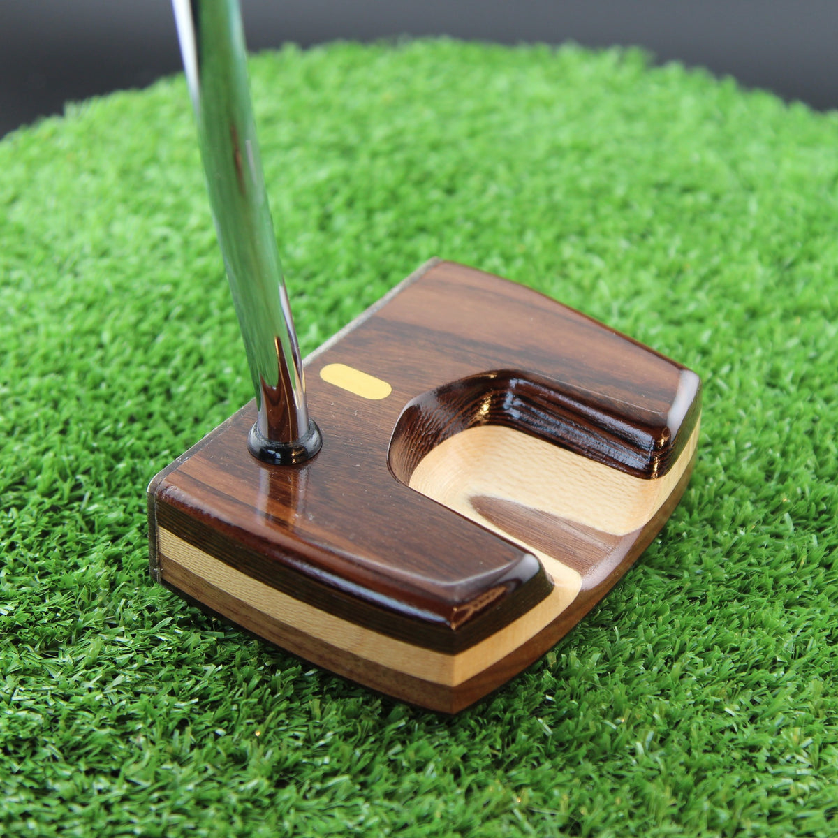 Rosewood and Walnut Aluminum Face Woodrich Regal Putter - Prototype