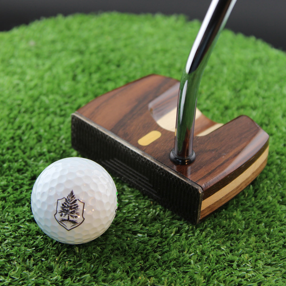 Rosewood and Walnut Aluminum Face Woodrich Regal Putter - Prototype