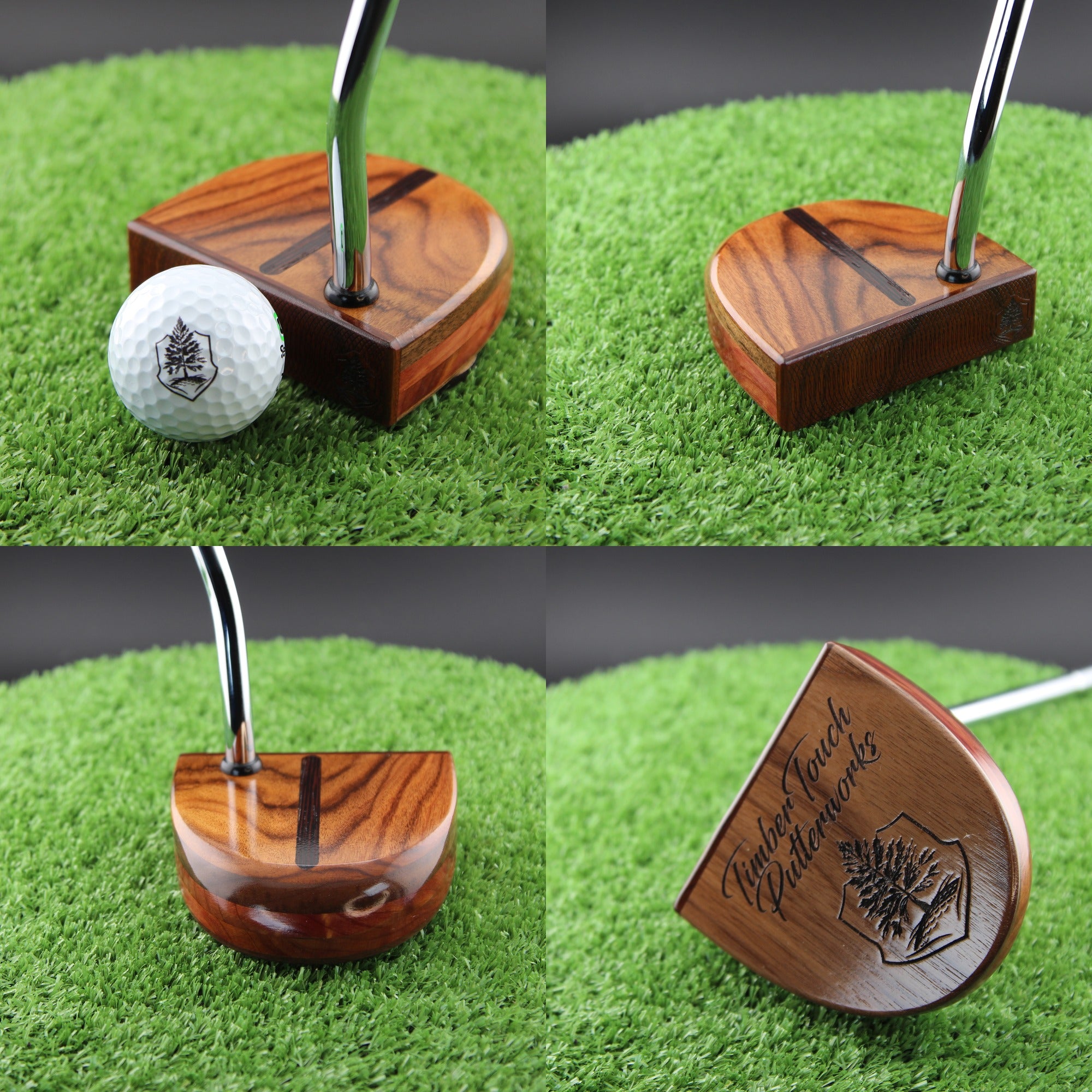 One of a Kind Fatty Style Rosewood Walnut and Cedar wood putter