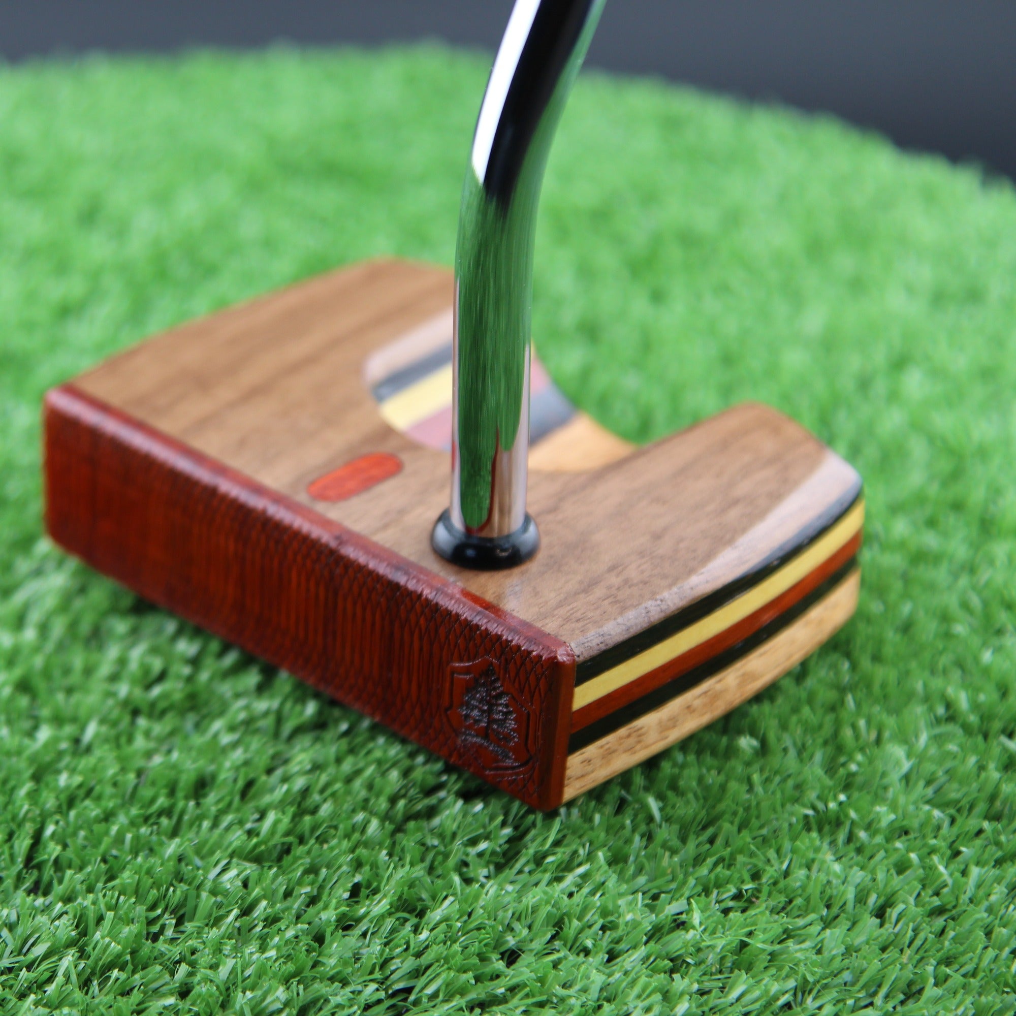 One of a Kind Walnut and many layered Exotic Woodrich Regal putter