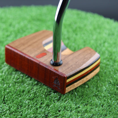 One of a Kind Walnut and many layered Exotic Woodrich Regal putter
