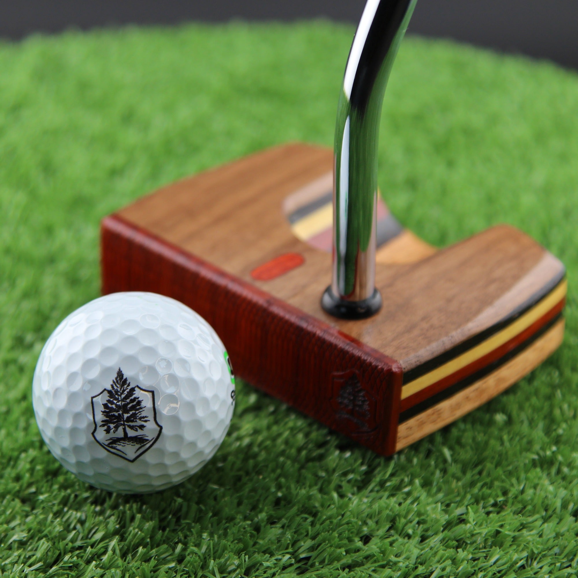 One of a Kind Walnut and many layered Exotic Woodrich Regal putter