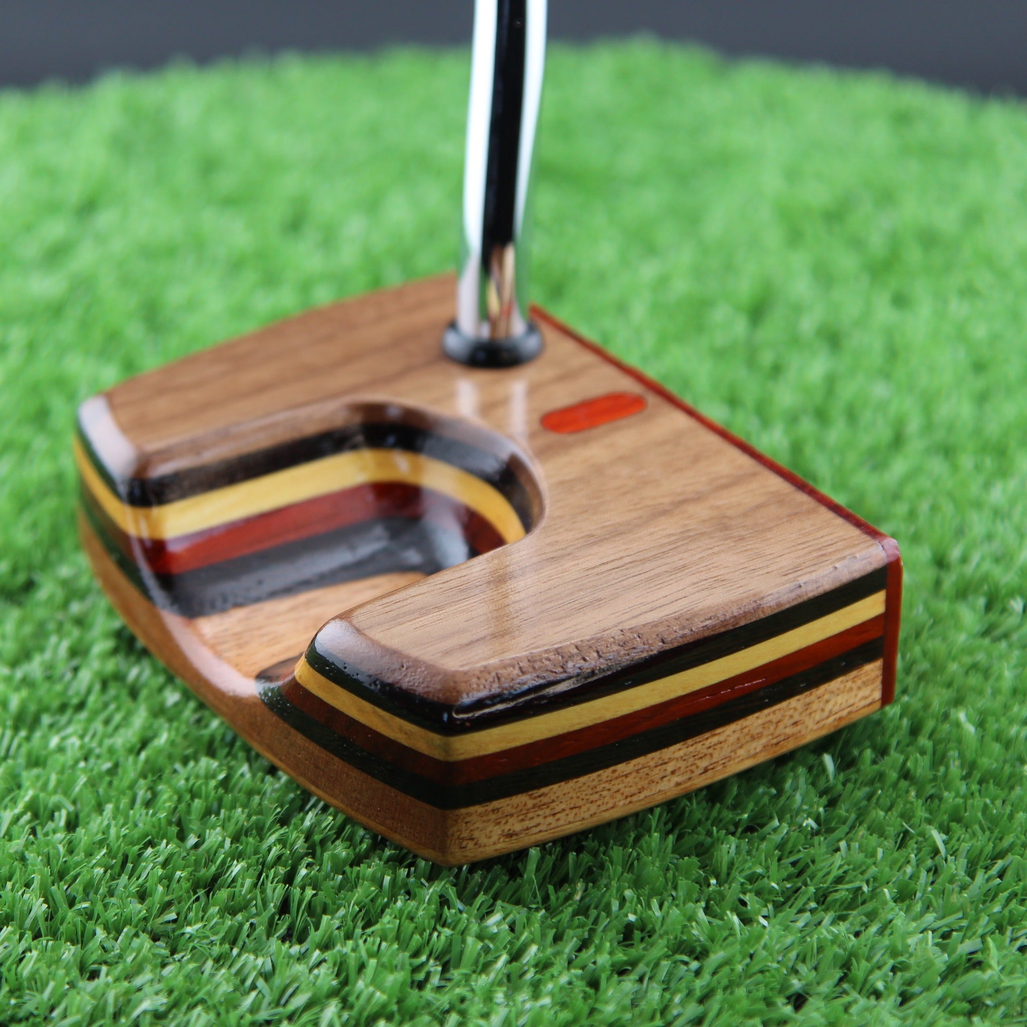 One of a Kind Walnut and many layered Exotic Woodrich Regal putter