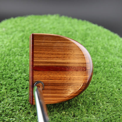 One of a Kind Zebrawood and Padauk Zero Torque Center Shaft FATTY Putter
