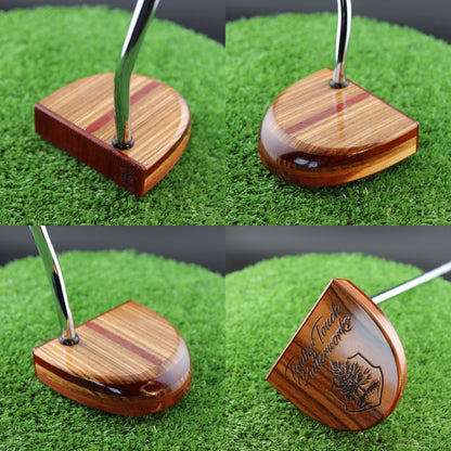 One of a Kind Zebrawood and Padauk Zero Torque Center Shaft FATTY Putter