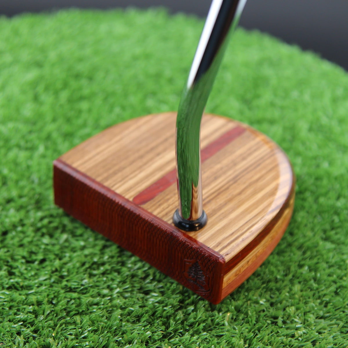 One of a Kind Zebrawood and Padauk Zero Torque Center Shaft FATTY Putter