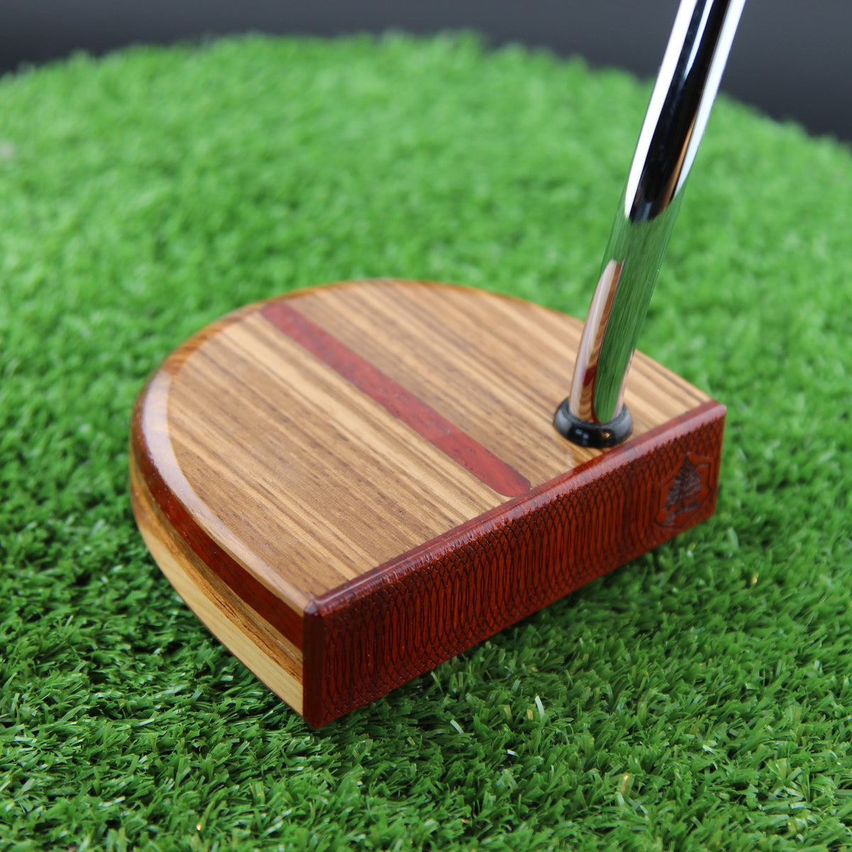 One of a Kind Zebrawood and Padauk Zero Torque Center Shaft FATTY Putter