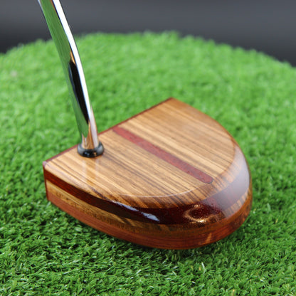 One of a Kind Zebrawood and Padauk Zero Torque Center Shaft FATTY Putter
