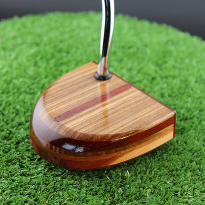 One of a Kind Zebrawood and Padauk Zero Torque Center Shaft FATTY Putter
