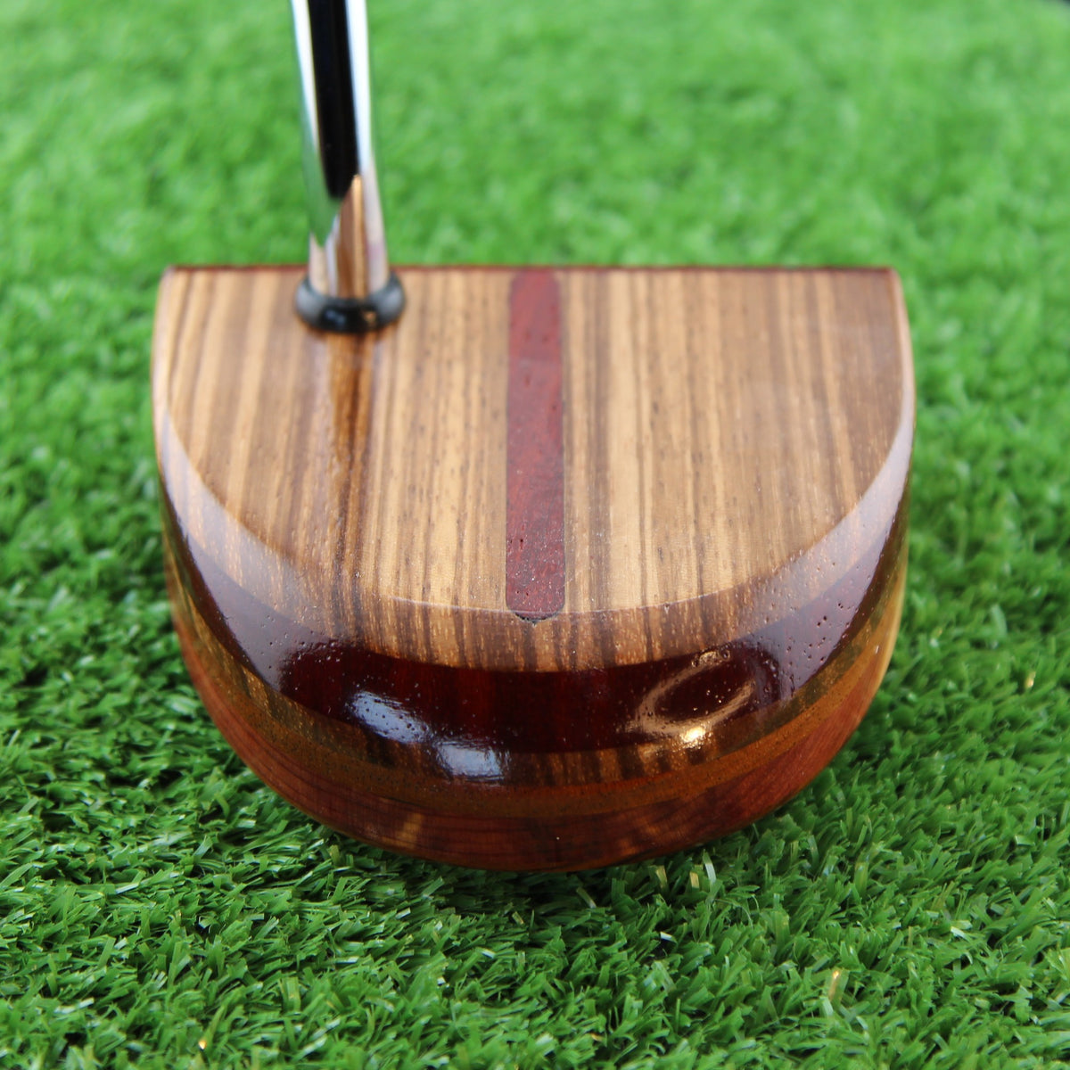 One of a Kind Zebrawood and Padauk Zero Torque Center Shaft FATTY Putter