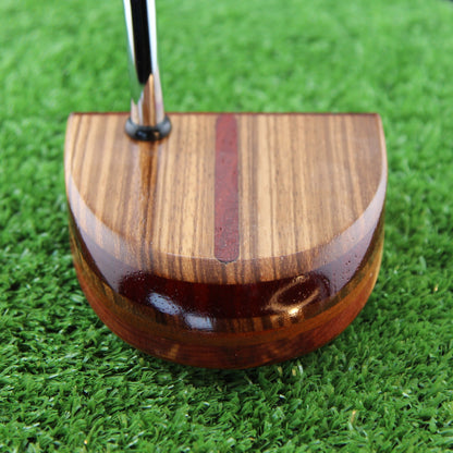 One of a Kind Zebrawood and Padauk Zero Torque Center Shaft FATTY Putter