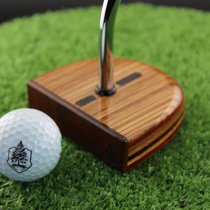 One of a Kind Fatty 8 layer Exotic wood putter Zebrawood Rosewood and more