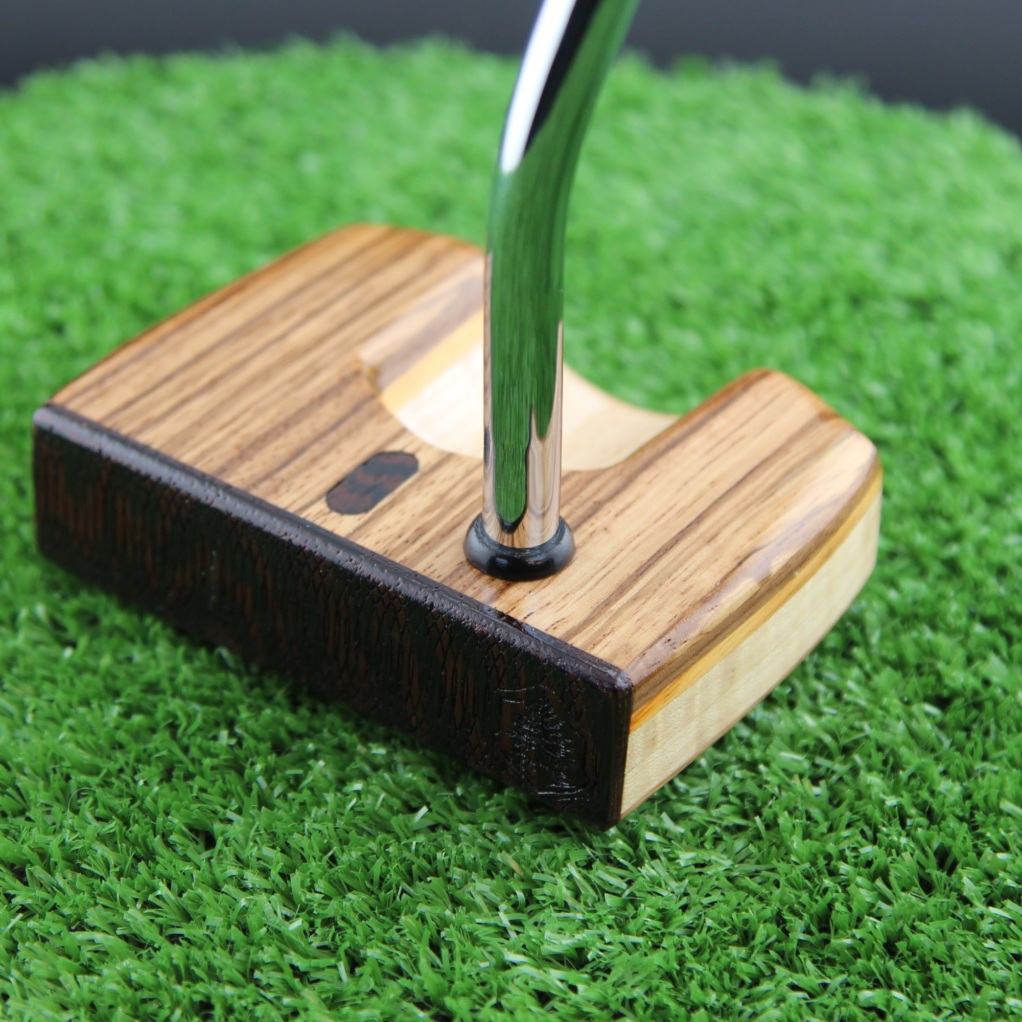 One of a Kind Zebrawood Wenge and Curly Maple exotic wood putter