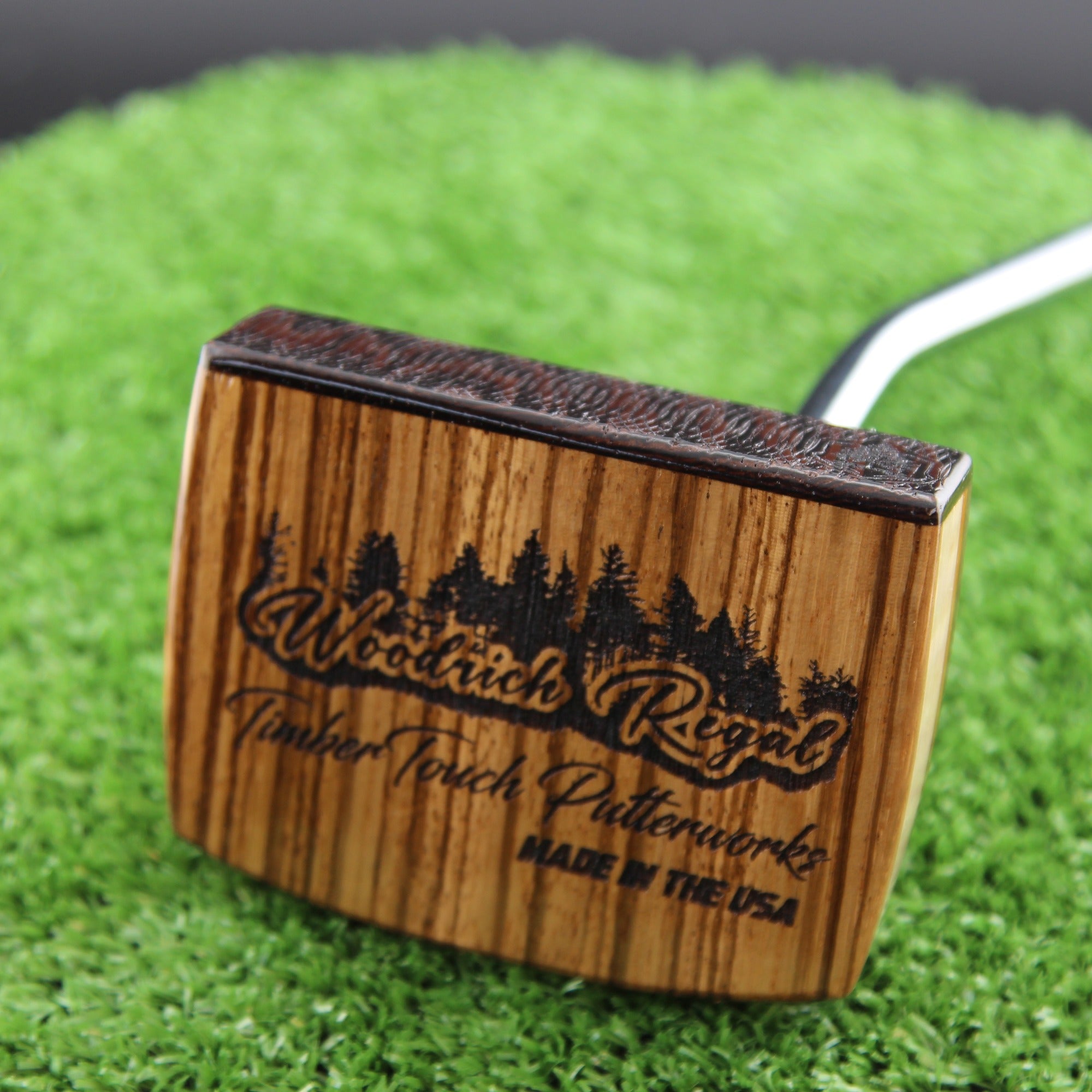 One of a Kind Zebrawood Wenge and Curly Maple exotic wood putter