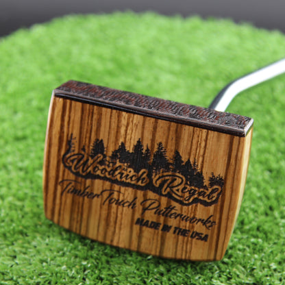 One of a Kind Zebrawood Wenge and Curly Maple exotic wood putter