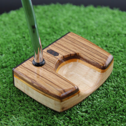 One of a Kind Zebrawood Wenge and Curly Maple exotic wood putter