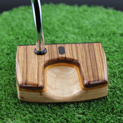 One of a Kind Zebrawood Wenge and Curly Maple exotic wood putter