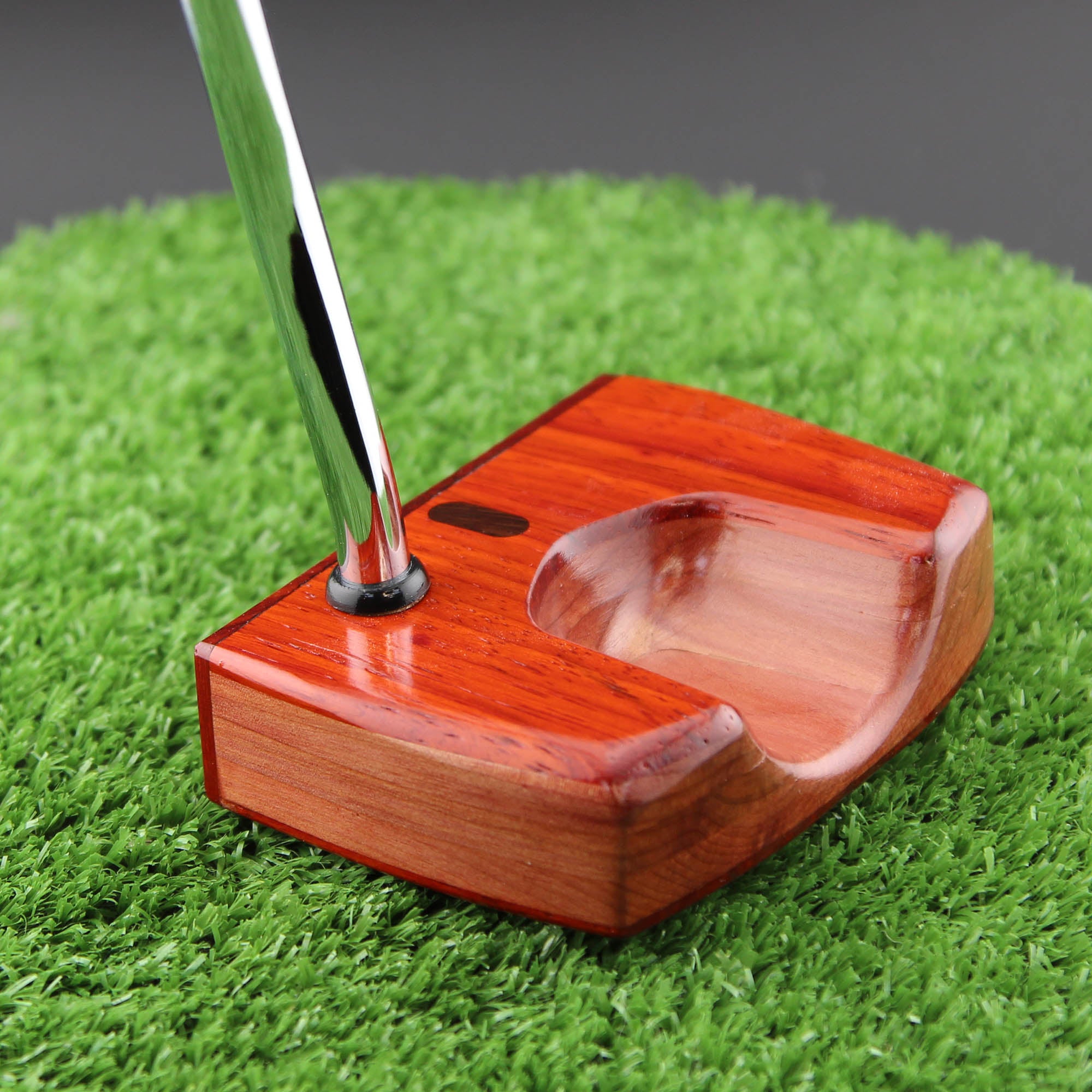 TimberTouch Woodrich Regal wood putter with Padauk and Cedar
