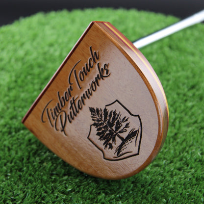 Savanna exotic African wood putter Zebrawood and Tigerwood putter