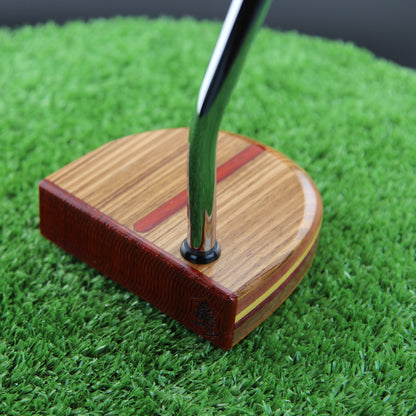 Savanna exotic African wood putter Zebrawood and Tigerwood putter